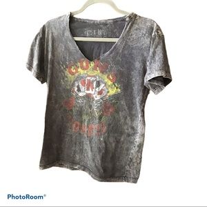 🌈3/25$ Guns & Roses Distressed Tee Shirt